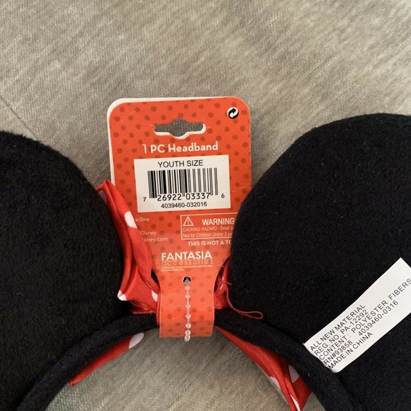 Disney Tall Womens Pink Minnie Mouse Short Sleeve T-shirt XL & Headband - Picture 10 of 11